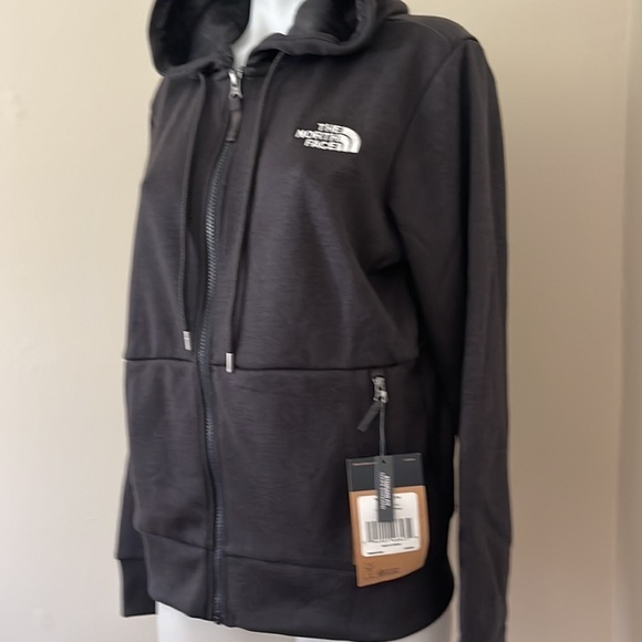 The North Face Women’s Everyday Full-Zip Hoodie in Dark Grey Heather, Medium - Picture 15 of 17